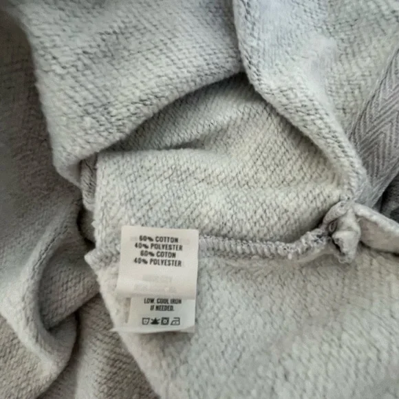 Aerie Oversized Gray Cheetah Sweatshirt Small - Picture 4 of 5